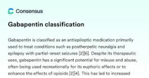 gabapentin drug classification